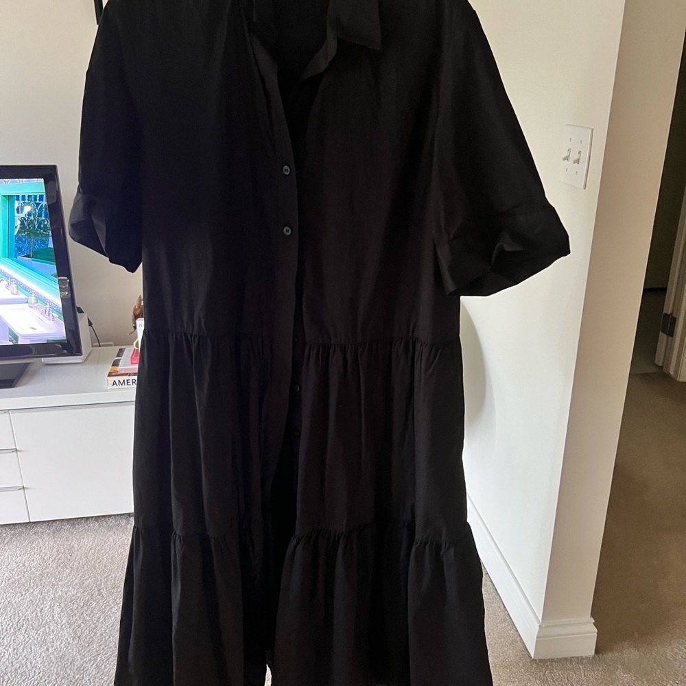 Nordstrom Black Midi Dress